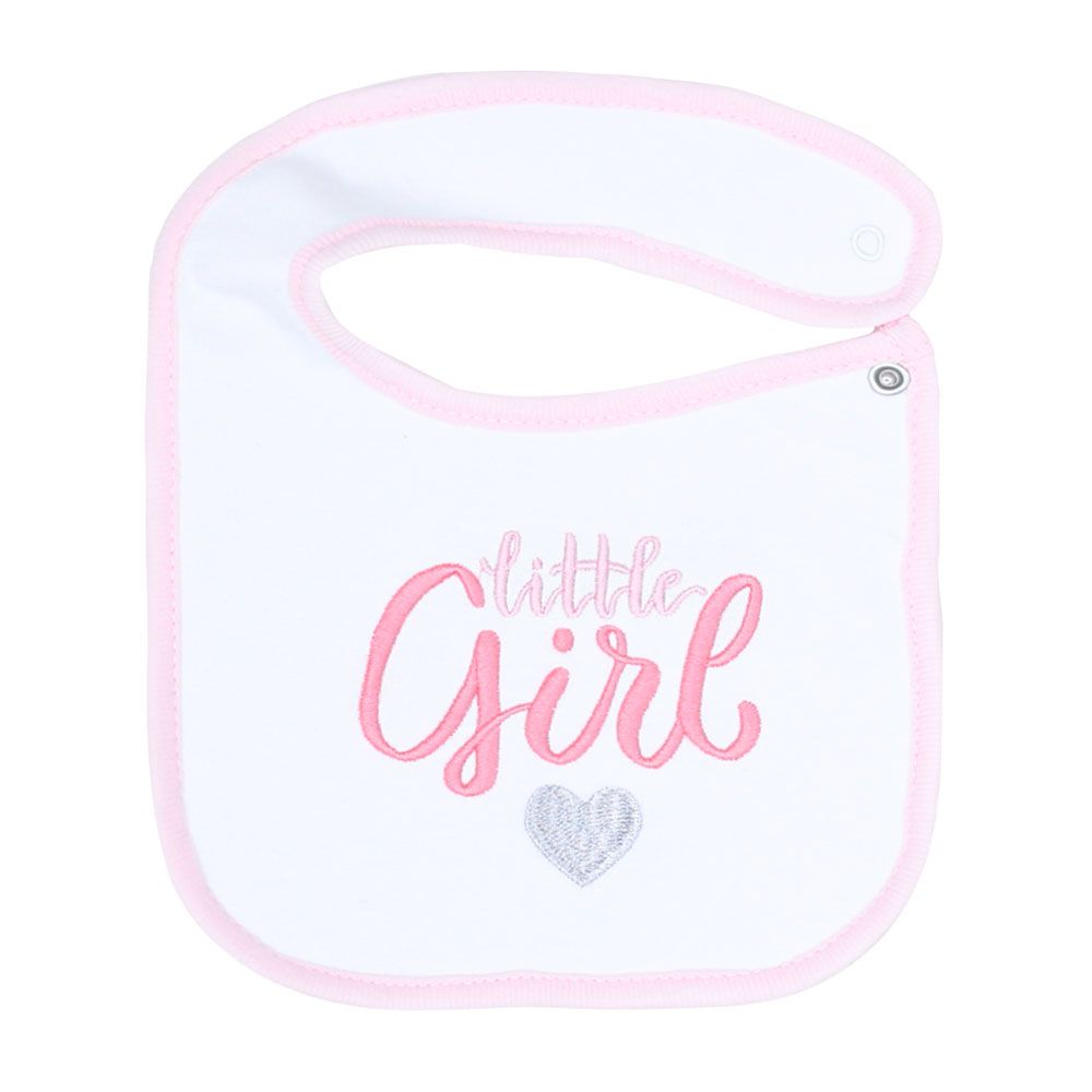 2PK Little Girl Bib Set