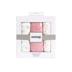 3PK Muslin Swaddle Sheet 100% Cotton