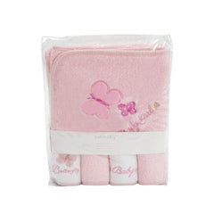 Hooded Bath Towel & Face Towels Set