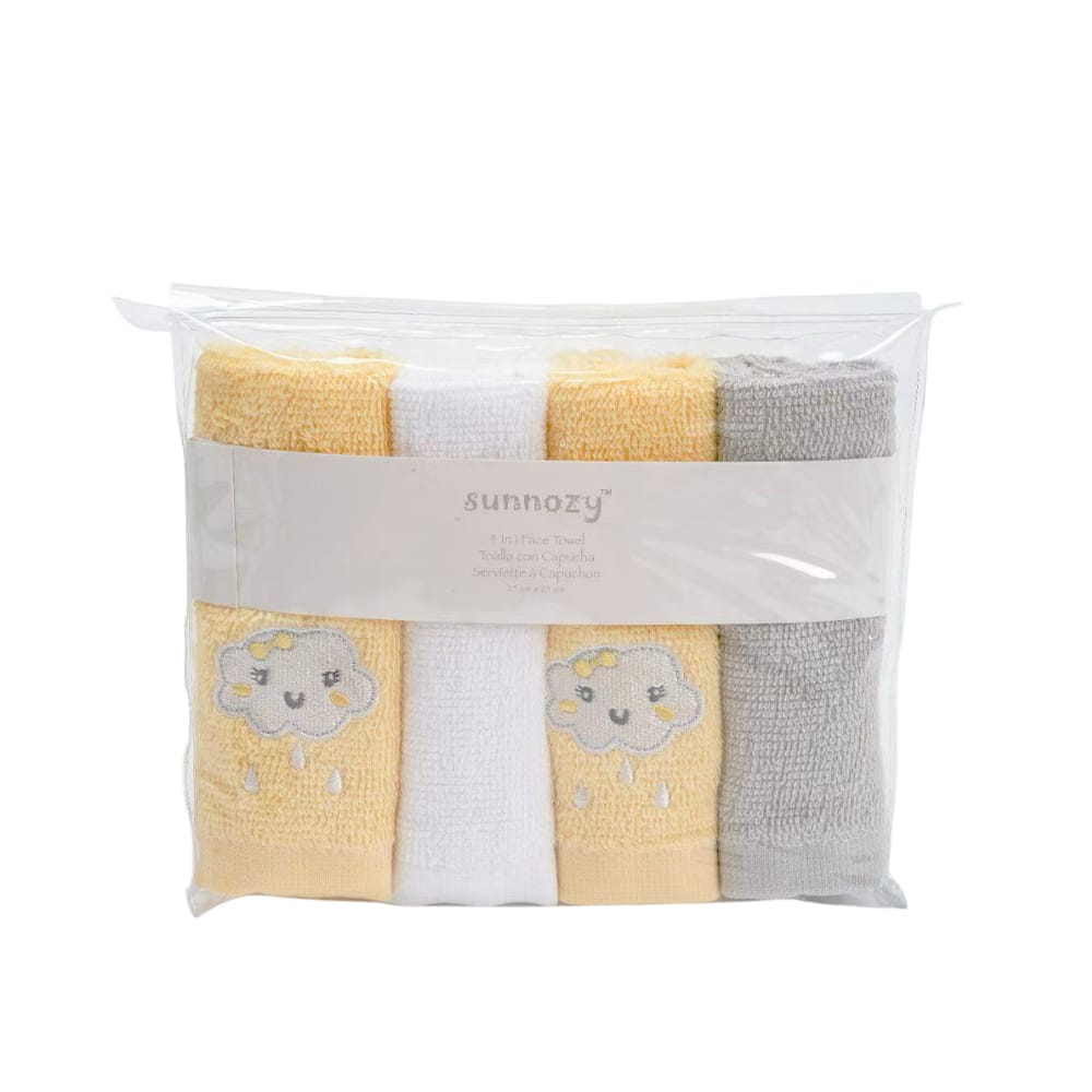 4PK Face Towel Set