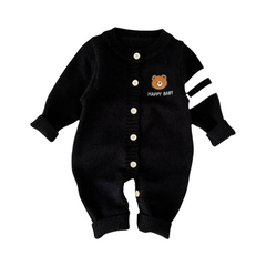 Black Woollen Romper