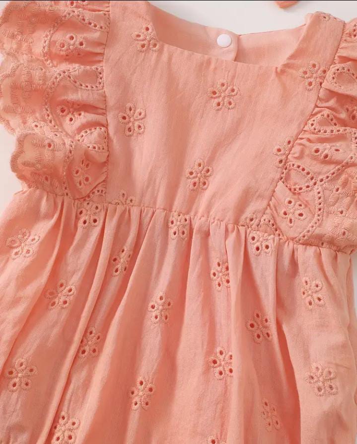 Chicken Peach Body Suit Set