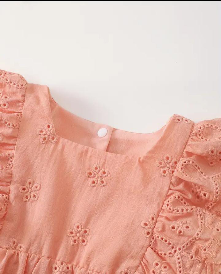 Chicken Peach Body Suit Set