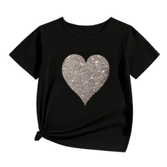 Black Round Neck T-Shirt