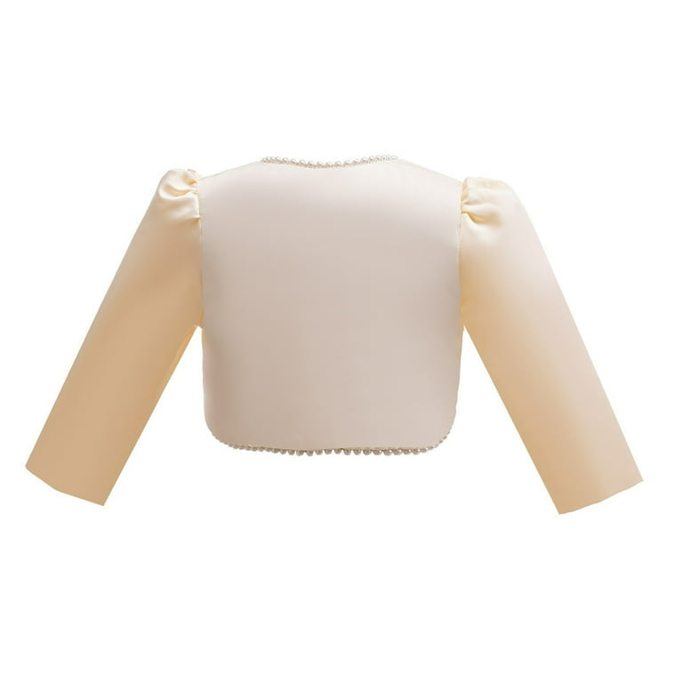 Baby Girl Pearl Button Shrug
