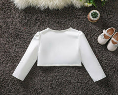 White Silk Pearl Shrug