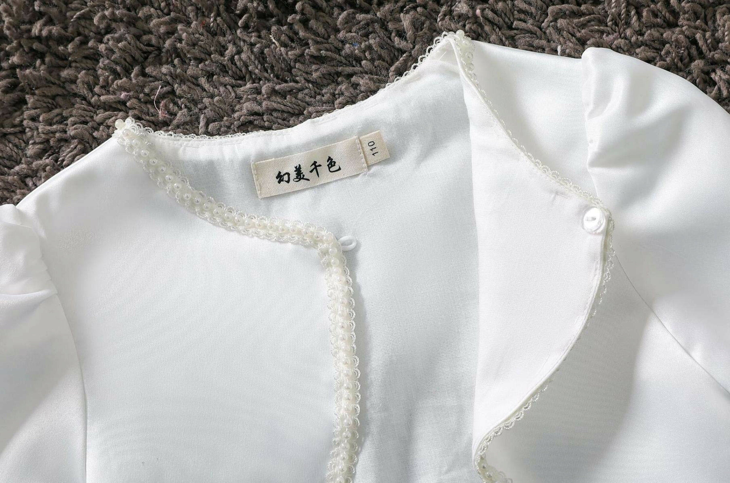 White Silk Pearl Shrug