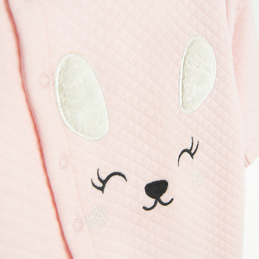 Pink Kitty Woollen Romper
