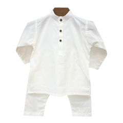 White Kurta Shalwar Set
