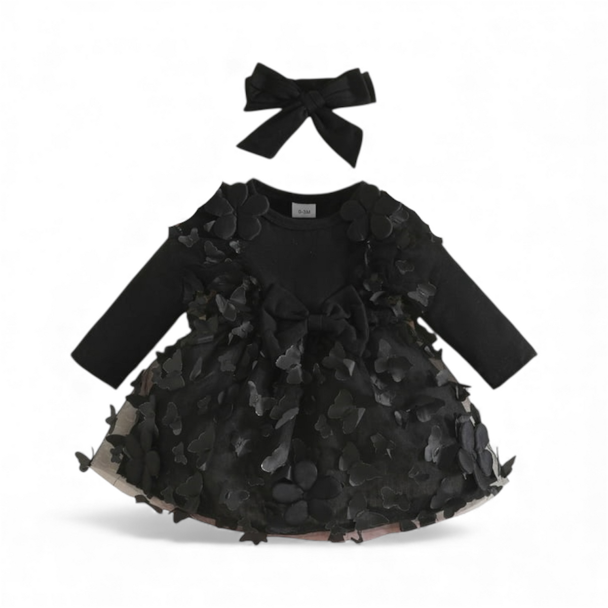 Black Velvet Butterfly Frock