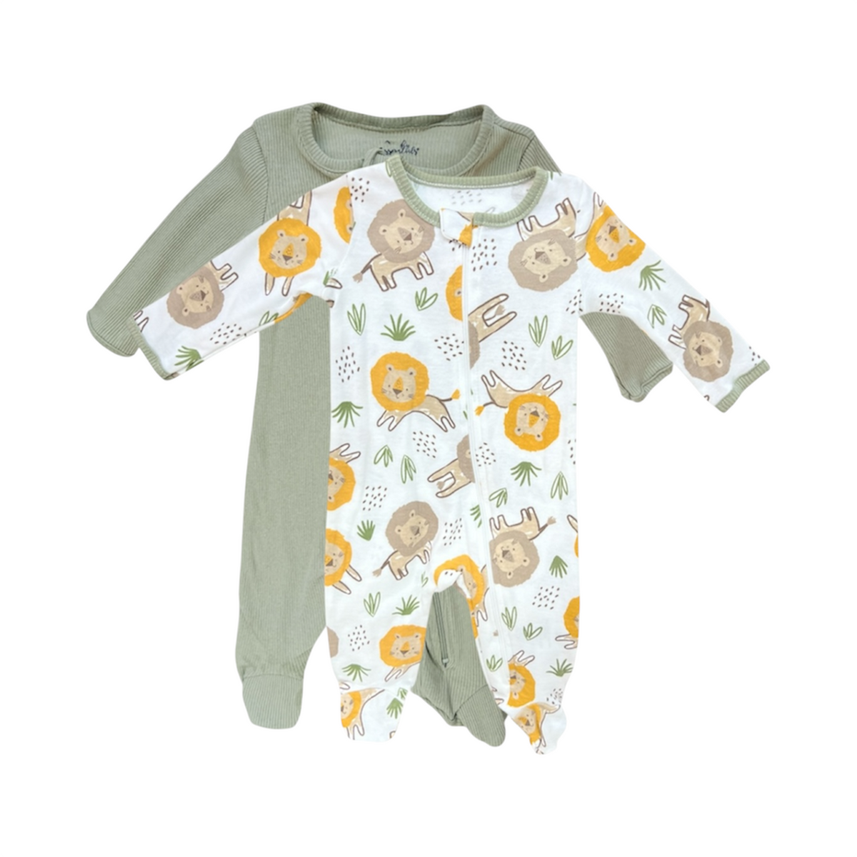 2PC Closed Feet Romper Set