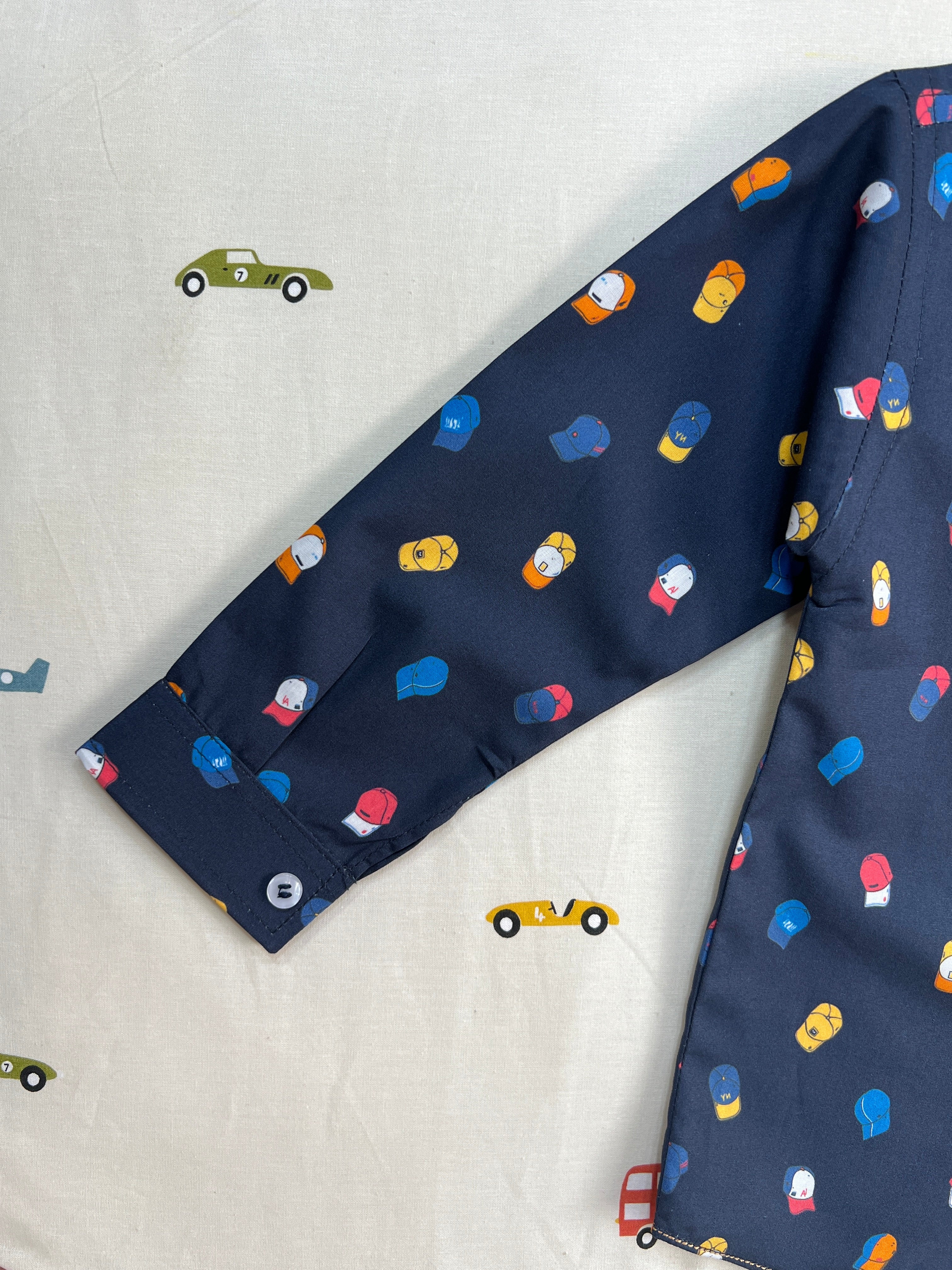 Baby Boy Blue Printed Shirt