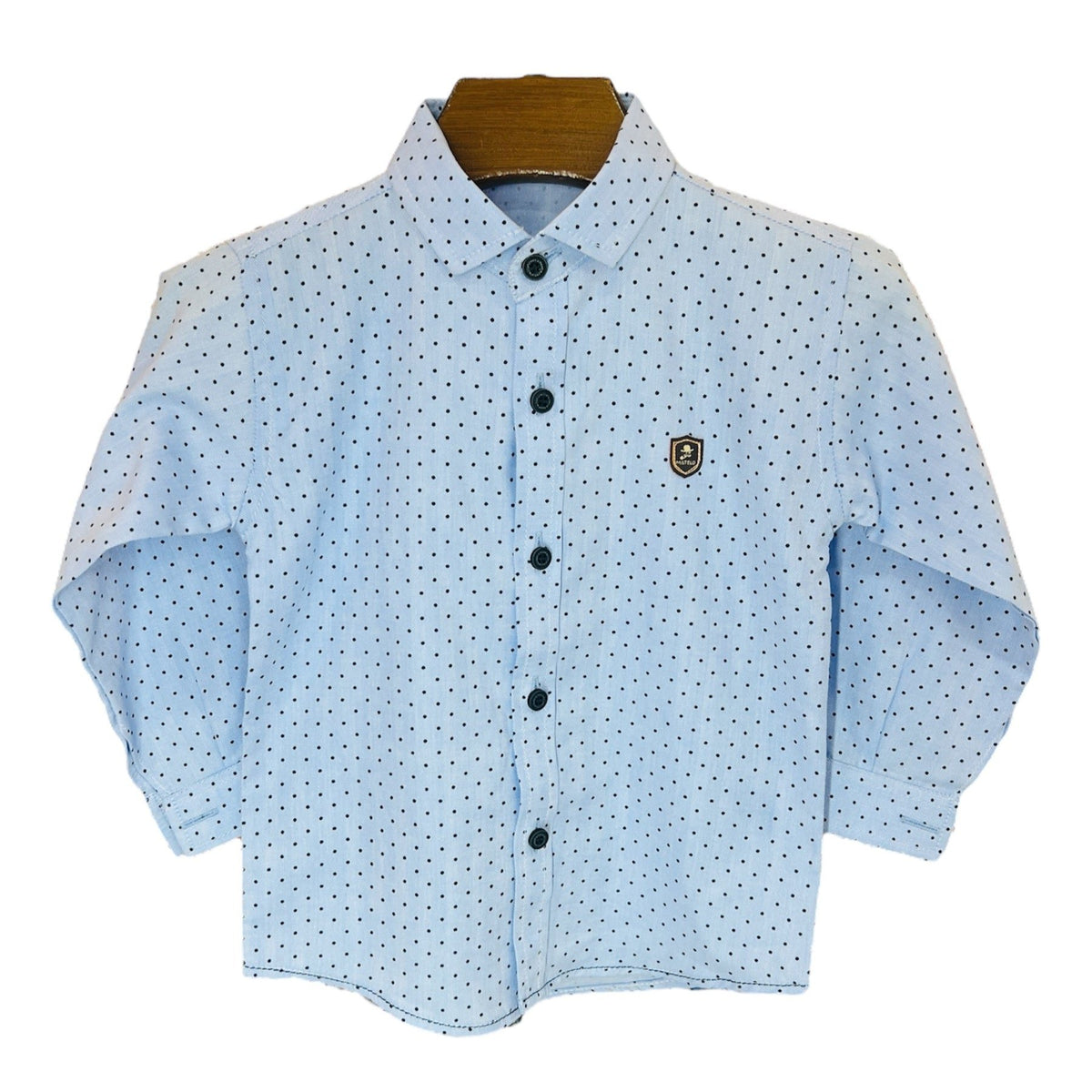 Blue Polka Dots Shirt