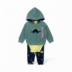 3PC Dino Hooded Suit