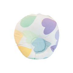 Multi Hearts Round Pillow