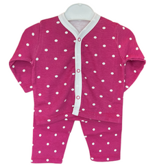 While Polka Dots Pyjama Suit