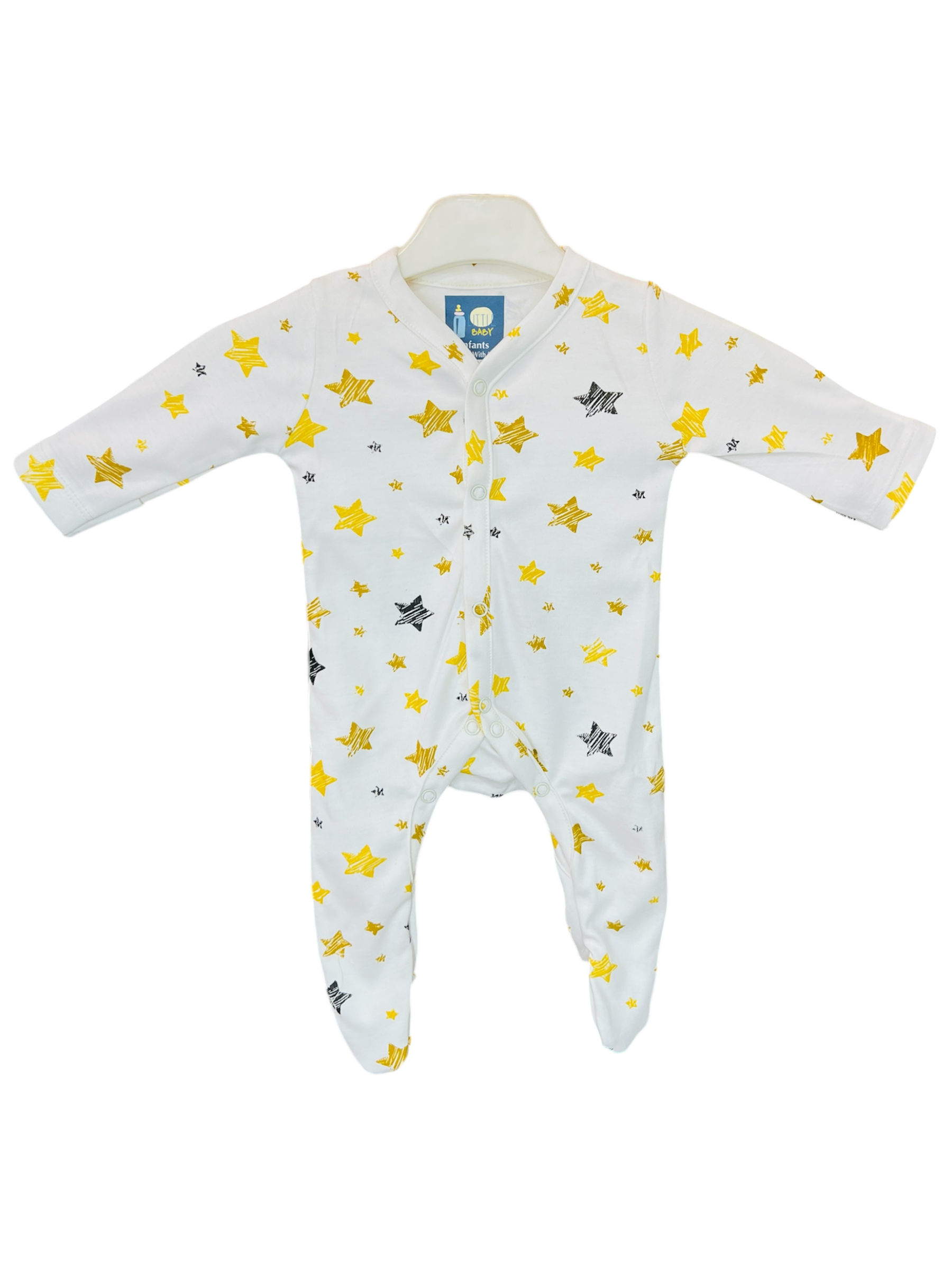 2 Pack Closed Feet Romper Set