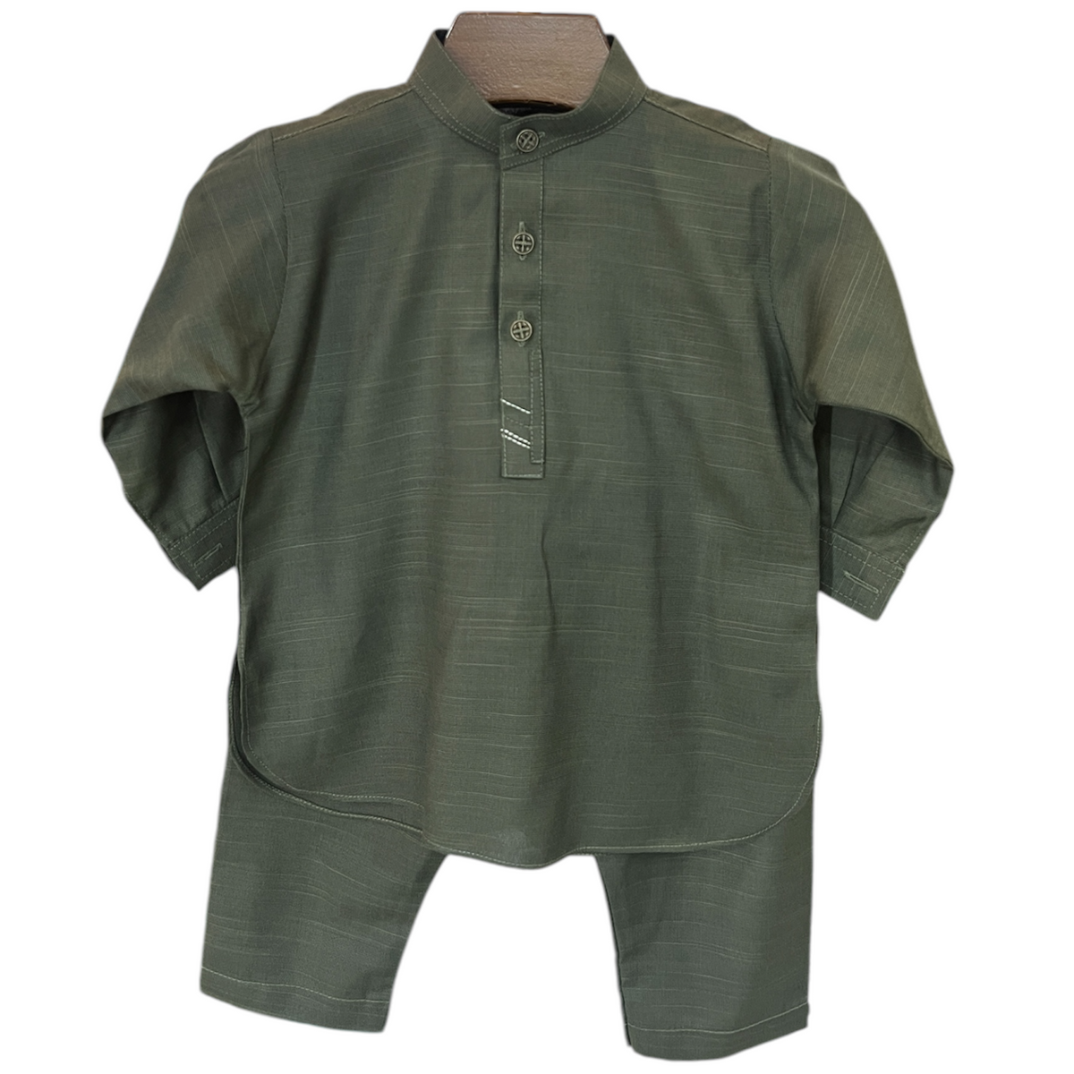 Dark Green Kurta Shalwar Set