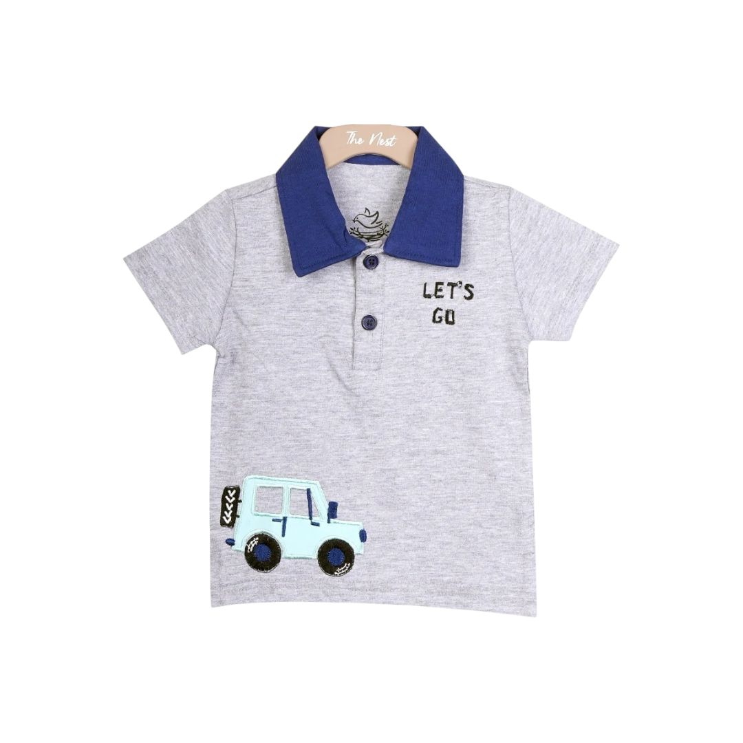 Grey Polo T-Shirt