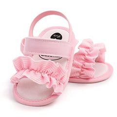Pink Frill Pre walker Sandal