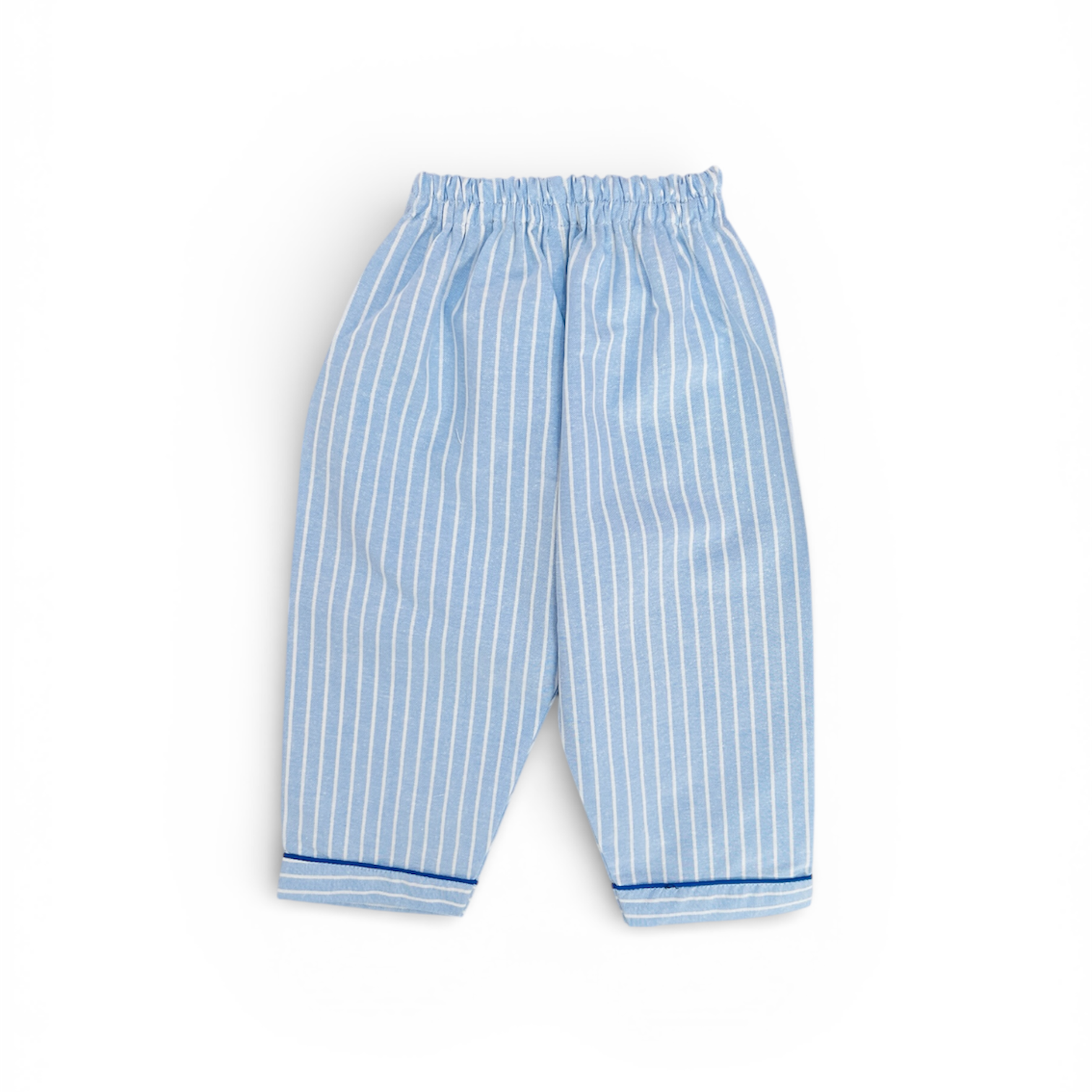 White Stripes Full Sleeves Cotton Night Suit