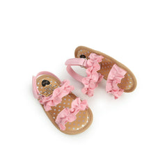 Pink Frill Pre walker Sandal