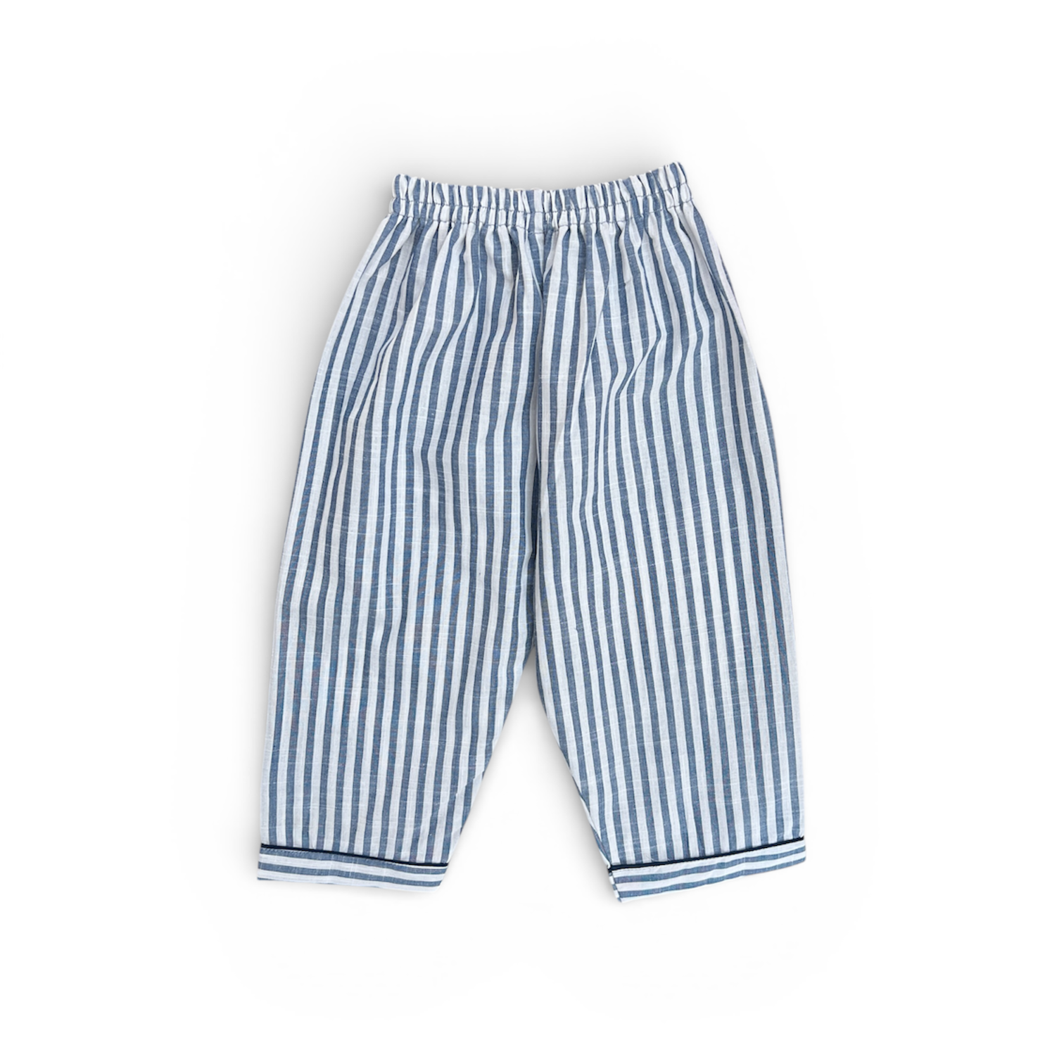 Blue Stripes Full Sleeves Cotton Night Suit