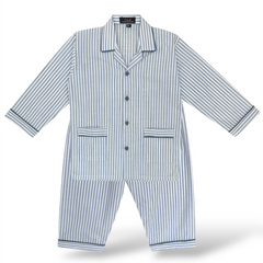 Light Blue Full Sleeves Cotton Night Suit