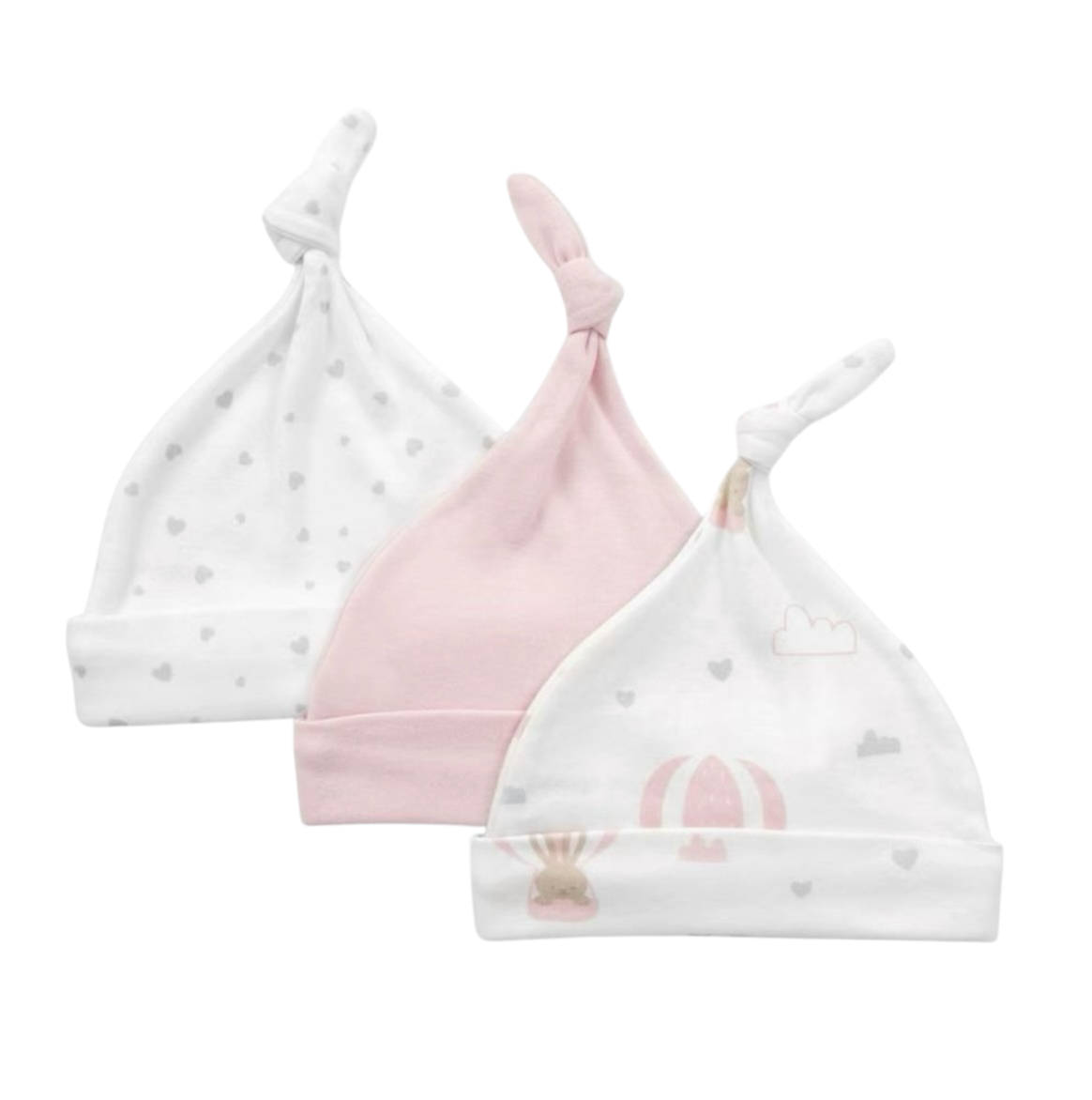 3PK Bunny Cap Set