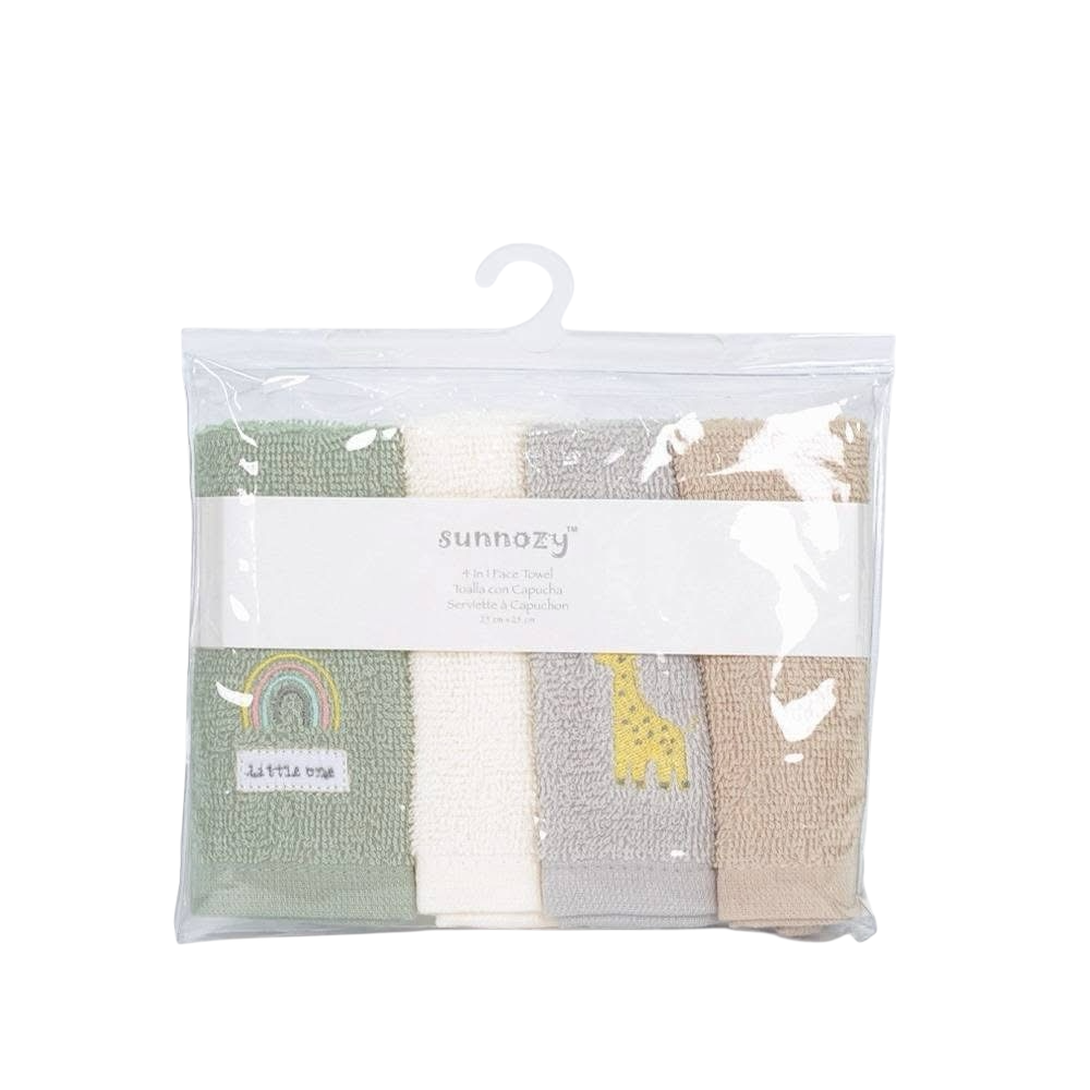 4PK Face Towel Set