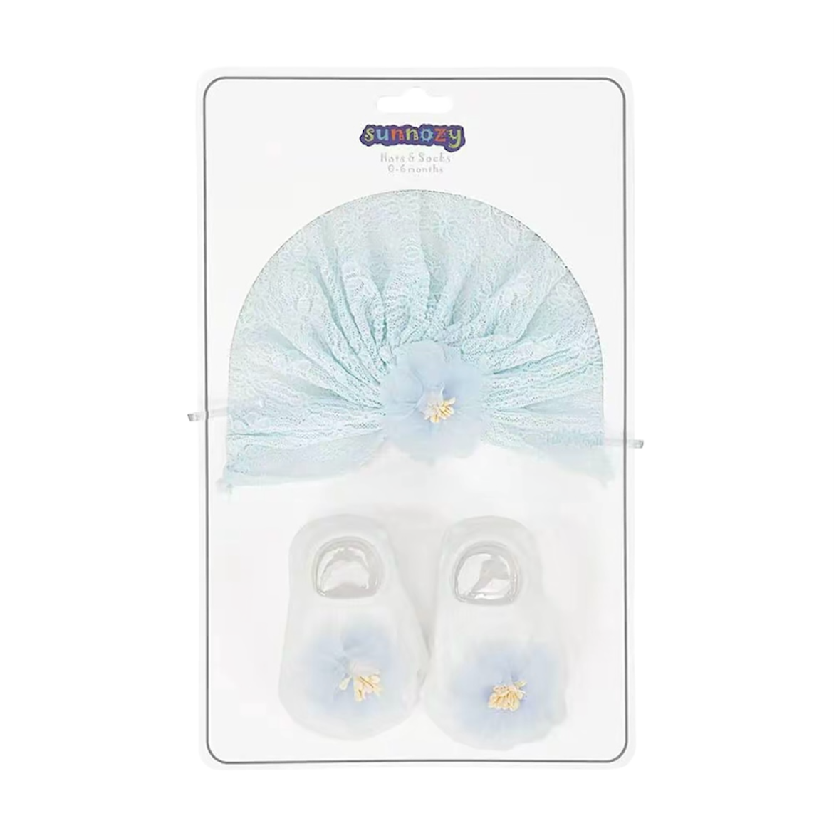 Blue Turband Cap & Socks Set