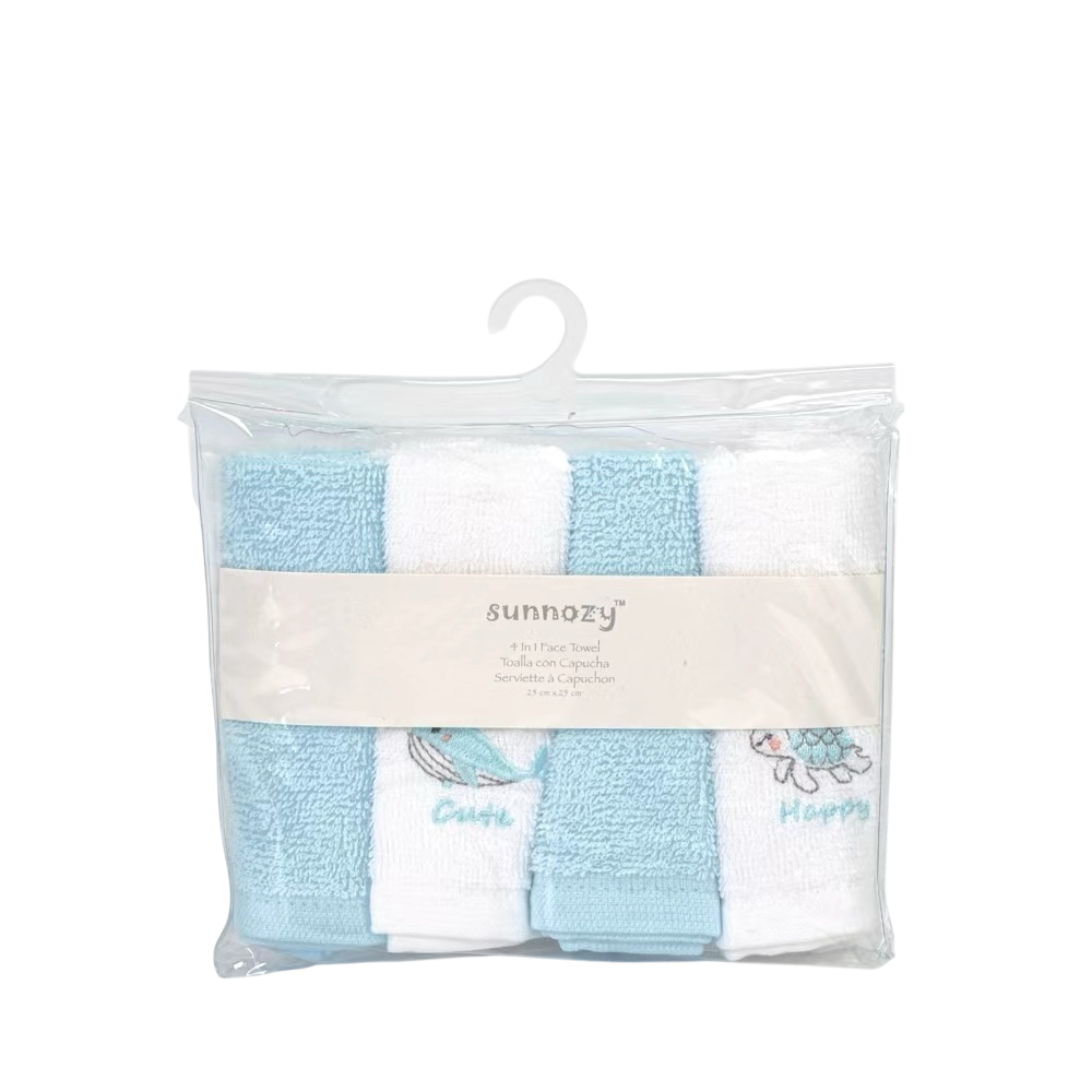 4PK Face Towel Set