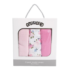 3PC Muslin Swaddle Sheets 100% Cotton