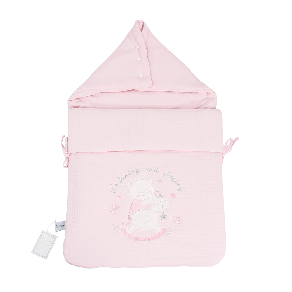 Sunnozy Pink Hooded Carry Nest