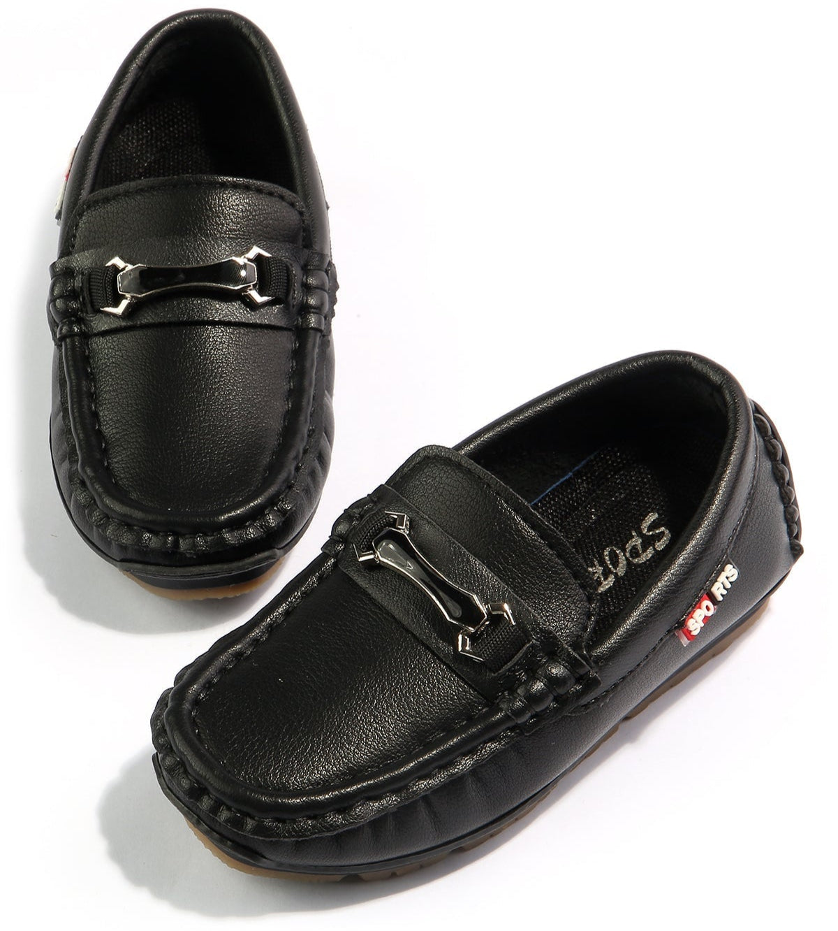 Baby Boy Black Smart Loafers