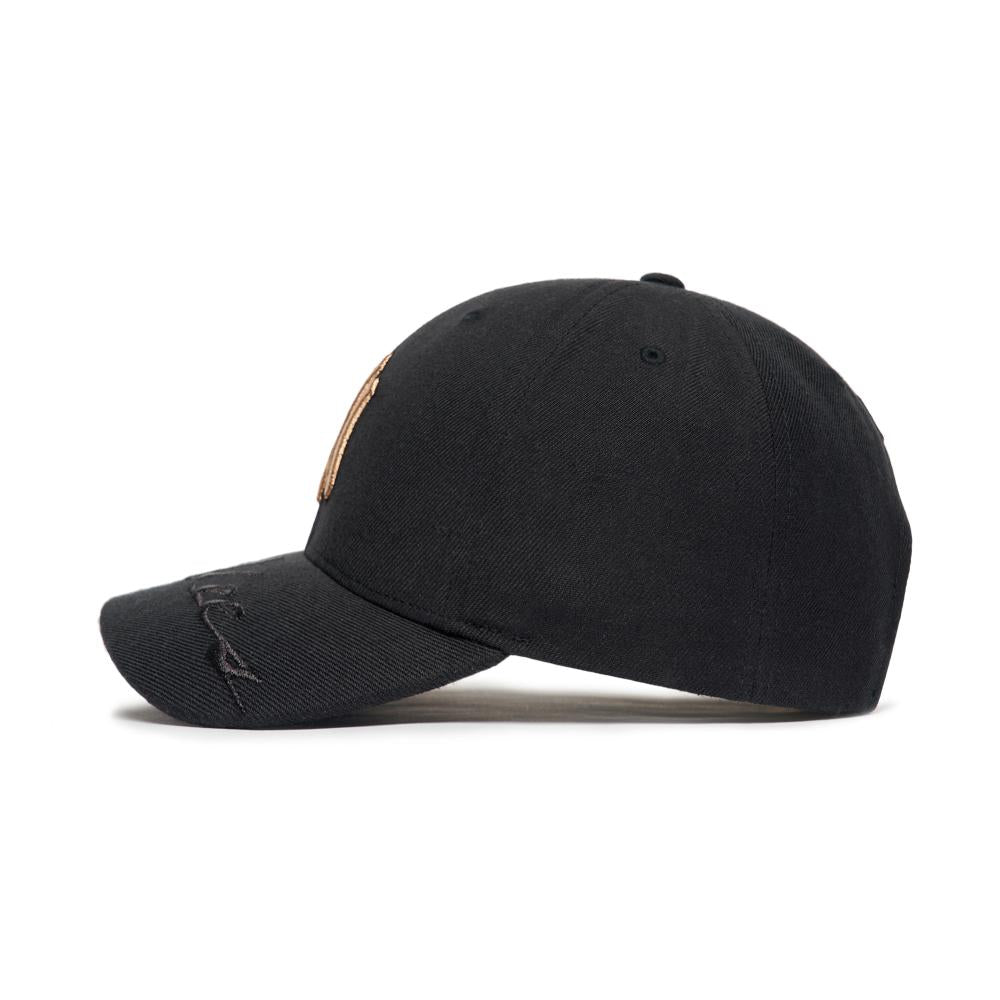Black Round Cap