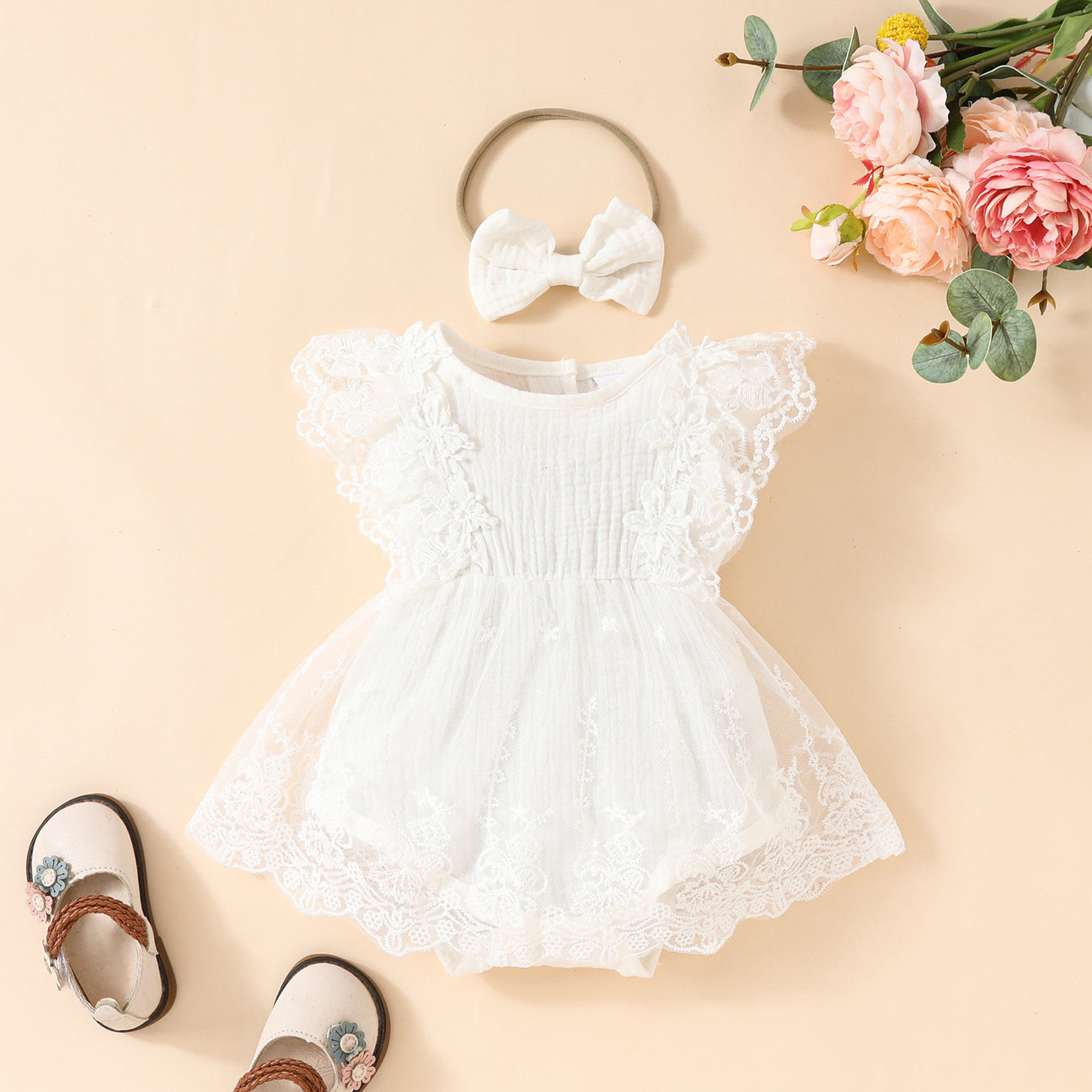 Little Princess White Frill Bodysuit