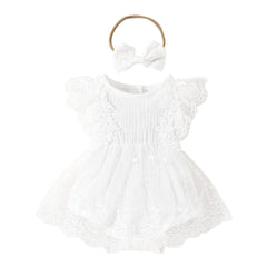 Little Princess White Frill Bodysuit