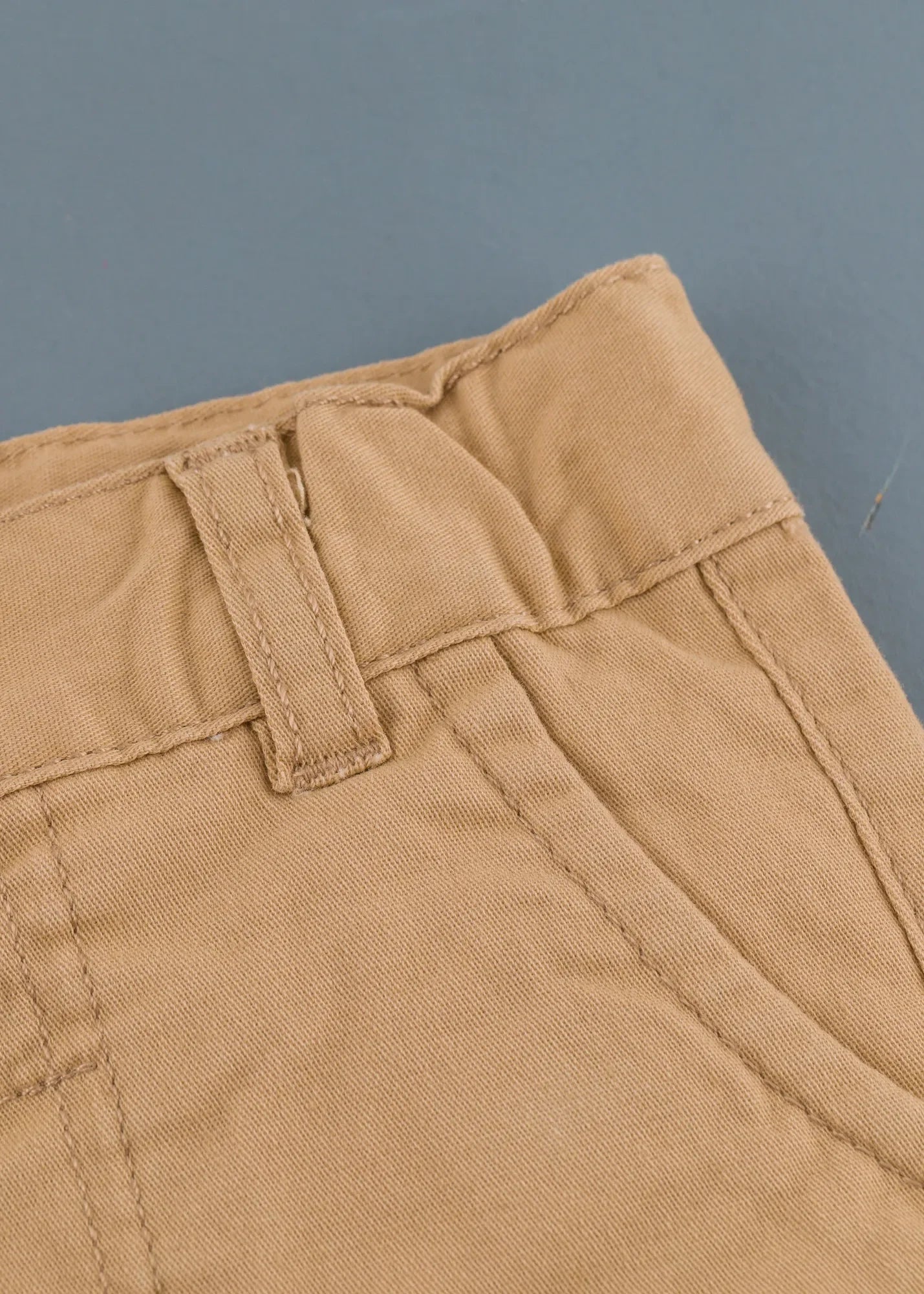 Beige Cotton Shorts for Baby Boys