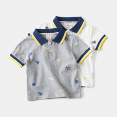 Baby Boy Space Polo T-Shirt