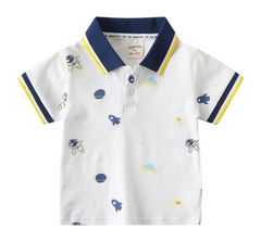 Baby Boy Space Polo T-Shirt