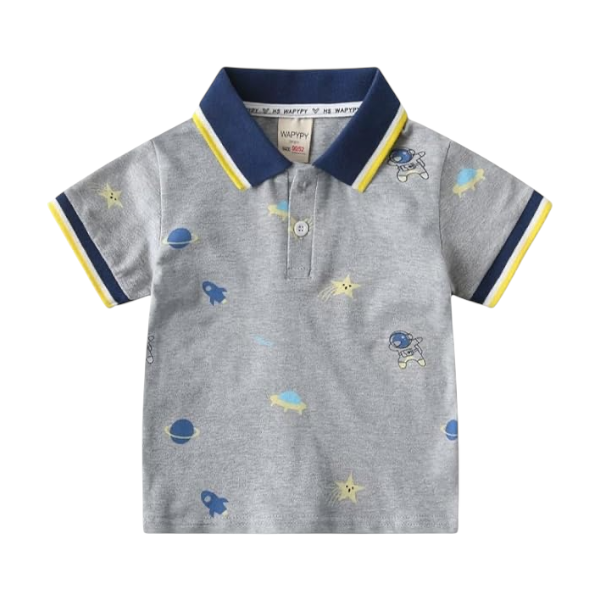 Baby Boy Space Polo T-Shirt