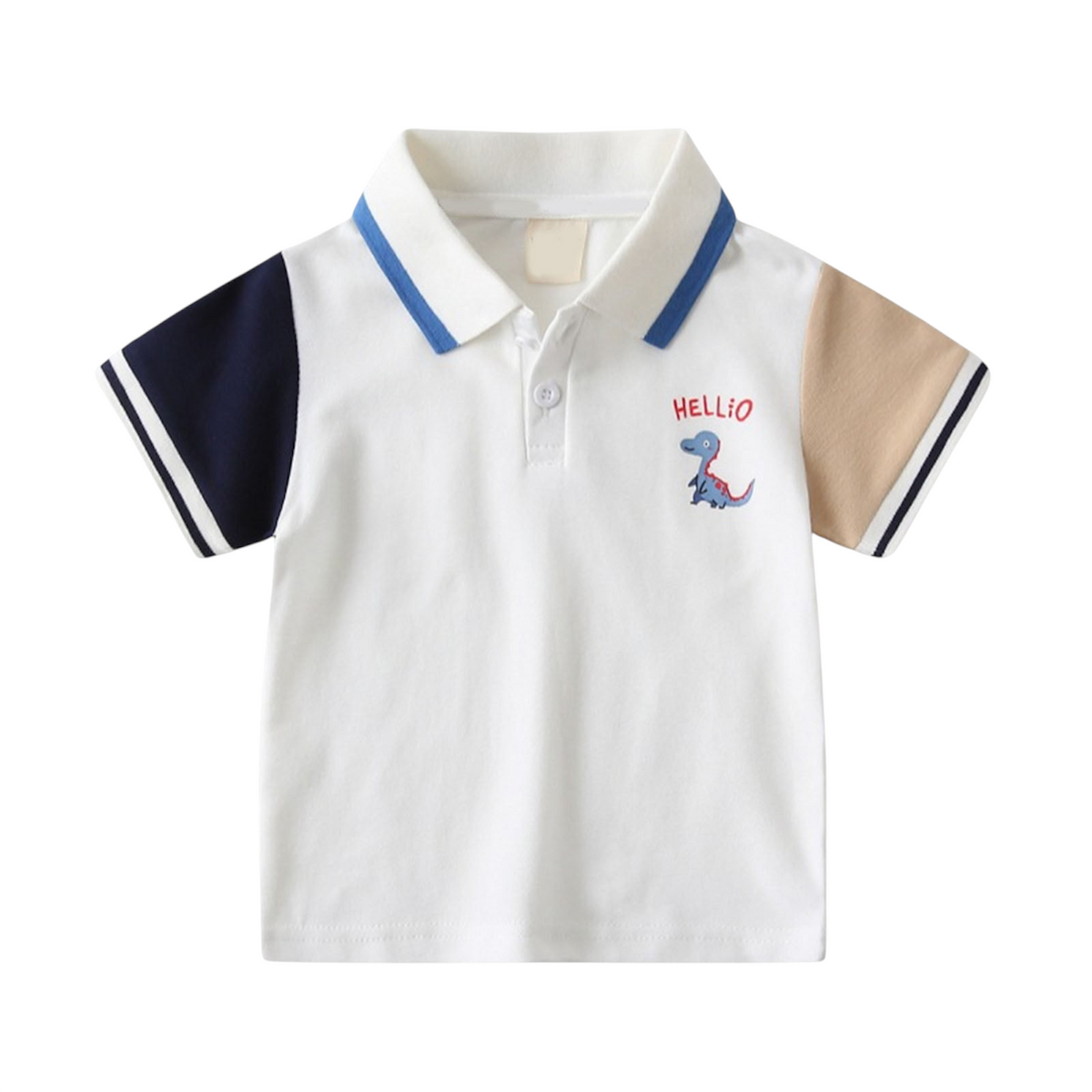 Baby Boy Cotton Dino Polo T-Shirt