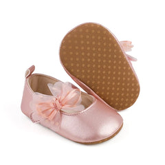 Pink Bow Pre Walker Pumps