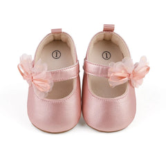 Pink Bow Pre Walker Pumps