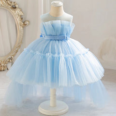 Blue Tail Party Wear Frock