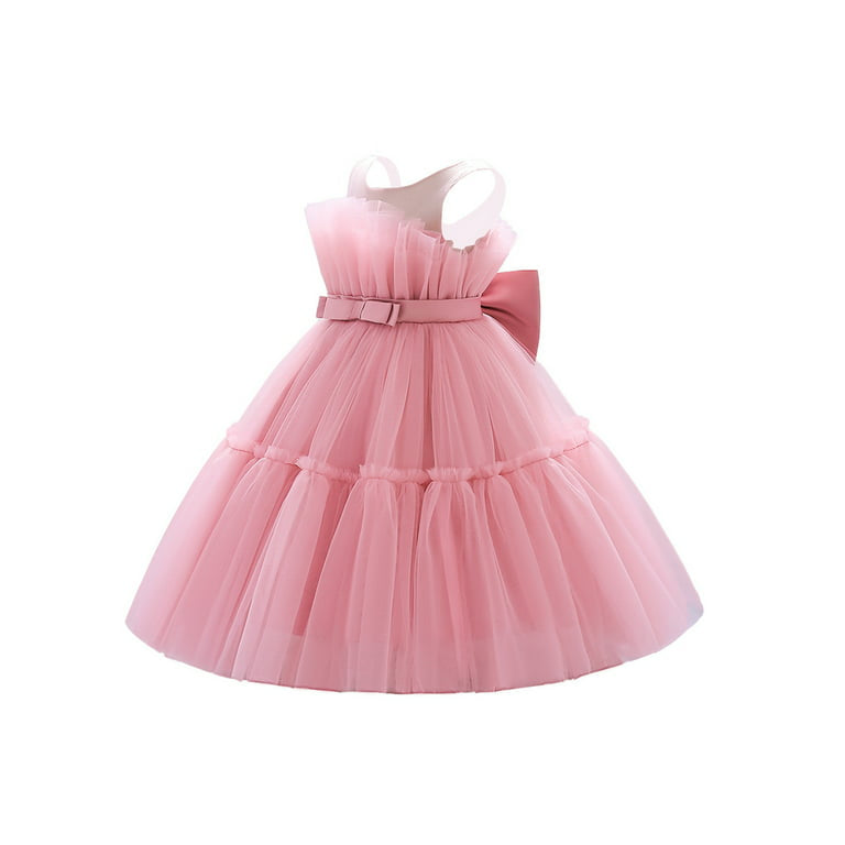 Tea Pink Gown Party wear Frock