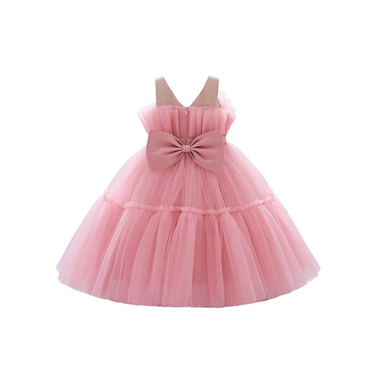 Tea Pink Gown Party wear Frock