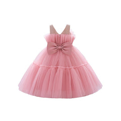 Tea Pink Gown Party wear Frock