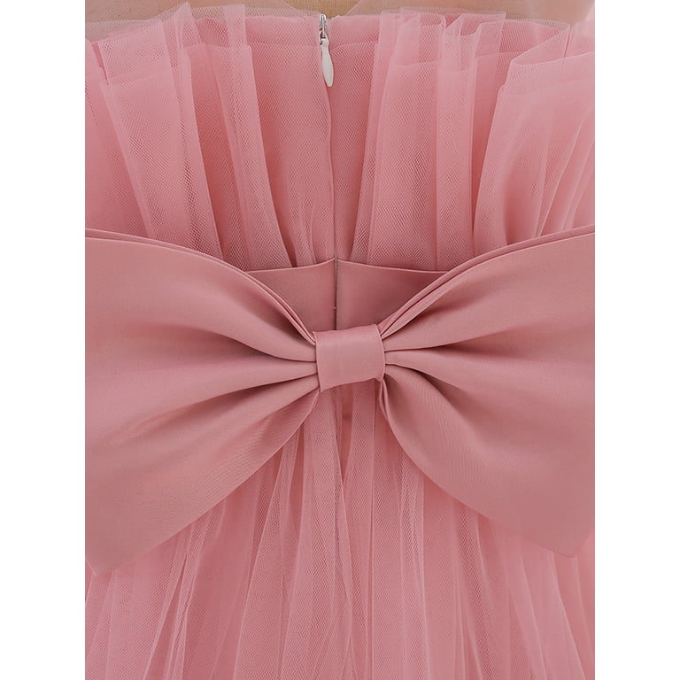 Tea Pink Gown Party wear Frock